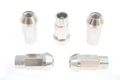 Nakrętki JBR 50mm M12 x1,5 Srebrne Nakrętki JBR 50mm M12 x1,5 Srebrne