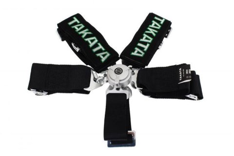 Pasy sportowe 5p 3" Czarne Takata Replica harness