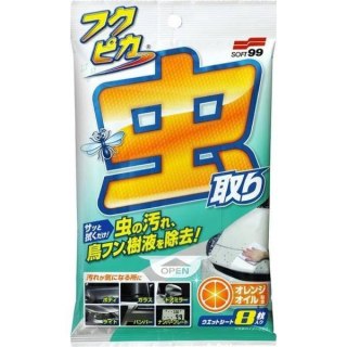 Soft99 Fukupika Bugs & Droppings Removal Wipes 8 szt. (Ściereczki)