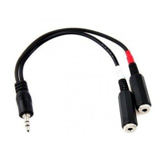 Kabel rozdzielający wejścia audio stereo