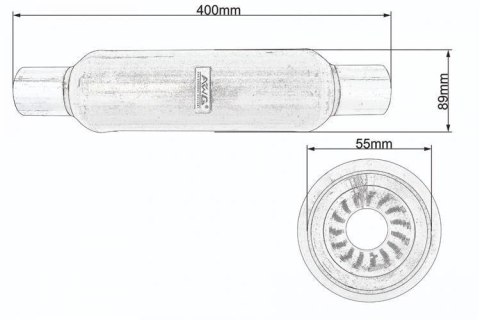 Strumienica łuskowa fi 55 AWG