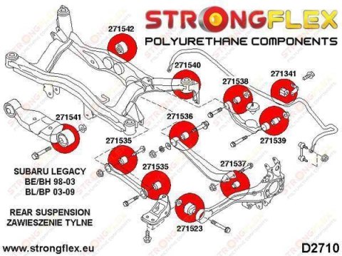 Tuleja tylnego dyferencjału - tylna SPORT