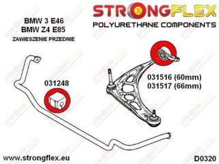 Tuleja wahacza przedniego tylna 66mm SPORT