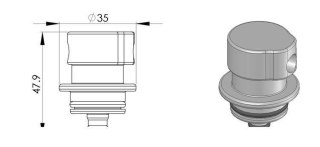 Adapter regulatora ciśnienia paliwa Turbosmart Audi VW 1.8T 20V