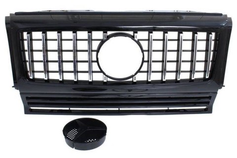 Grill Mercedes-Benz G W463 G63 Look Shiny Black