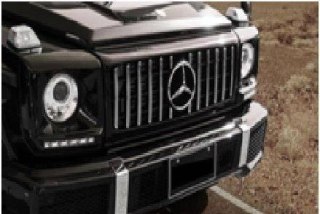 Grill Mercedes Benz W463 G63 Look Shiny Black 90-18