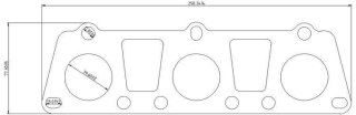 Flansza kolektora wydechowego Audi S4 S5 A7 A8 B8