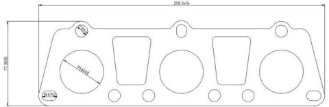 Flansza kolektora wydechowego Audi S4 S5 A7 A8 B8