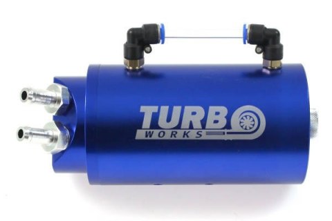 Oil catch tank 0.7L 20mm TurboWorks Blue Oil catch tank 0.7L 20mm TurboWorks Blue