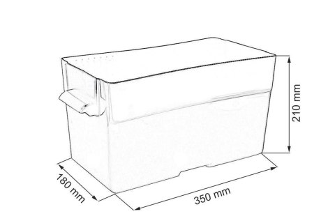 Skrzynka obudowa akumulatora Soft 350x180x210