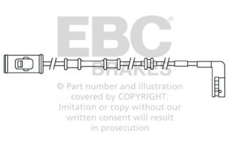 EFA114 - Czujnik zużycia klocków hamulcowych EBC Brakes OPEL | Vectra | VAUXHALL | Vectra