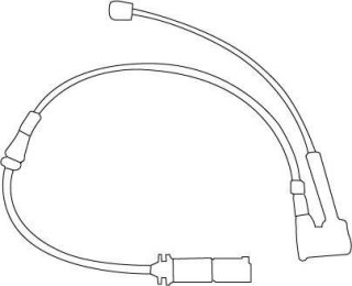 EFA186 - Czujnik zużycia klocków hamulcowych EBC Brakes BMW | 1 Series (F40)(116) | 1 Series (F40)(118) | 1 Series (xDrive F40)(