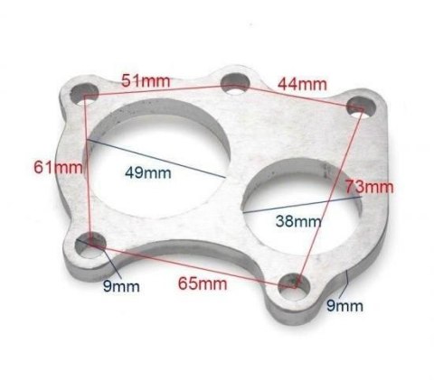 Flansza downpipe Garett GT25 GT2252 Flansza downpipe Garett GT25 GT2252
