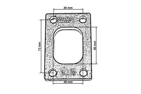 Flansza turbo T25/T28/GT25 Flansza turbo T25/T28/GT25
