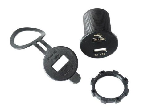 Gniazdo 12/24V 2xUSB 4,2A Gniazdo 12/24V 2xUSB 4,2A