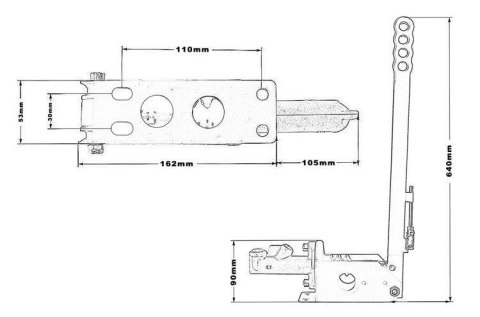 Hamulec ręczny hydrauliczny B07 Górny XXL TurboWorks