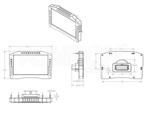 Ecumaster Wyświetlacz (Advanced Display Unit) ADU-7" Autosport