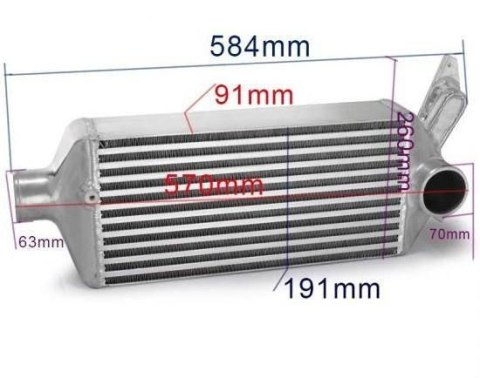 Intercooler TurboWorks Subaru Impreza WRX EJ25 GR GH 2.5T 08-17