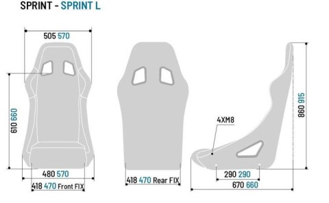 Fotel Sportowy Sparco Sprint FIA