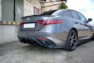 Dokładka Alfa Romeo Giulia Veloce Zderzak Tył Gloss Black