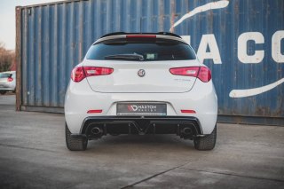 Dokładka Alfa Romeo Giulietta Facelift Zderzak Tył Wersja z wydechem z dwóch stron Gloss Black