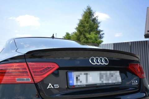 Przedłużenie Spoilera Audi A5 SPORTBACK S-LINE MK1. FACELIFT (8T) - Gloss Black