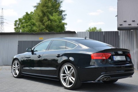 Przedłużenie Spoilera Audi A5 SPORTBACK S-LINE MK1. FACELIFT (8T) - Gloss Black