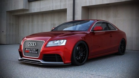 Splitter Przedni Audi RS5 8T 10-11 Przedlift oraz Polift - Gloss Black