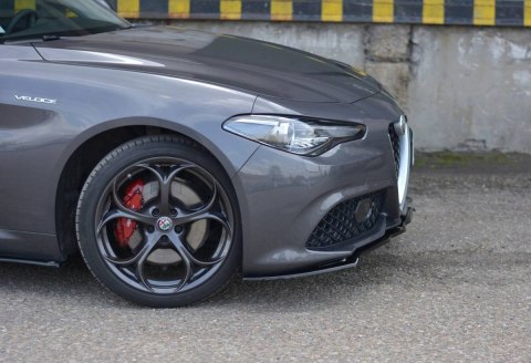 Splitter Przedni v.1 Alfa Romeo GIULIA VELOCE - Gloss Black