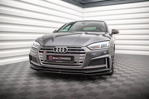 Splitter Przedni v.1 Audi A5 F5 S-Line - Gloss Black