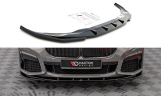 Splitter Przedni v.1 BMW 7 G11 M-Pack Facelift - Gloss Black