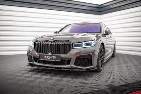 Splitter Przedni v.1 BMW 7 G11 M-Pack Facelift - Gloss Black