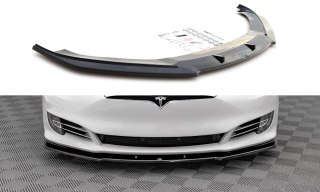 Splitter Przedni v.1 Tesla Model S Facelift - Gloss Black