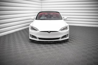 Splitter Przedni v.1 Tesla Model S Facelift - Gloss Black