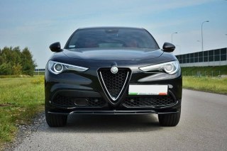 Splitter Przedni v.2 Alfa Romeo Stelvio - Gloss Black