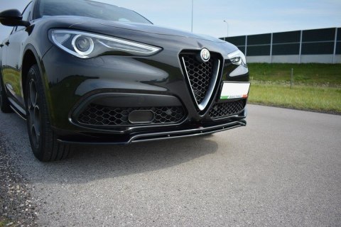 Splitter Przedni v.2 Alfa Romeo Stelvio - Gloss Black