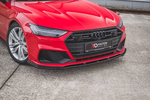 Splitter Przedni v.2 Audi A7 C8 S-Line / S7 C8 - Gloss Black