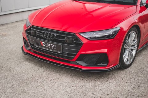 Splitter Przedni v.2 Audi A7 C8 S-Line / S7 C8 - Gloss Black