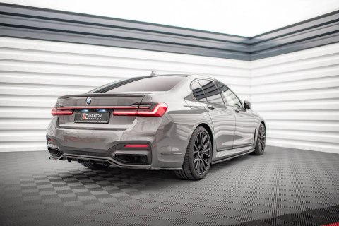 Splitter Tylny Środkowy (Z Dyfuzorem) BMW 7 M-Pack G11 Facelift - Gloss Black