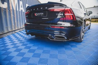 Splitter Tylny Środkowy (Z Dyfuzorem) Volvo S60/V60 R-Design Mk3 - Gloss Black