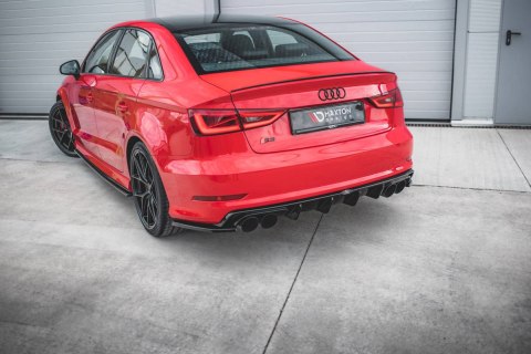 Splitter Audi S3 8V Tył Boczne Gloss Black