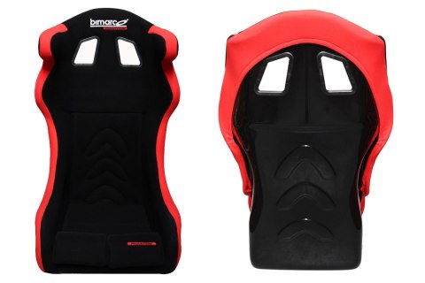 Fotel Sportowy Bimarco Phantom Welur Red-Black FIA