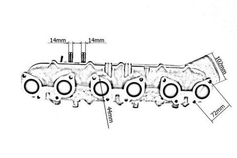 Kolektor ssący Nissan R32 R33 R34 GTR RB26