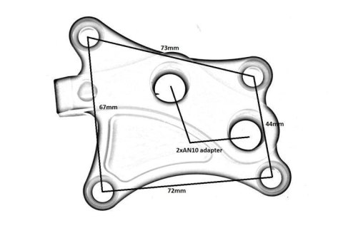 Adapter chłodnicy Oleju Turboworks Nissan 200sx CA18DET