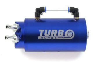 Oil catch tank TurboWorks 10mm Blue