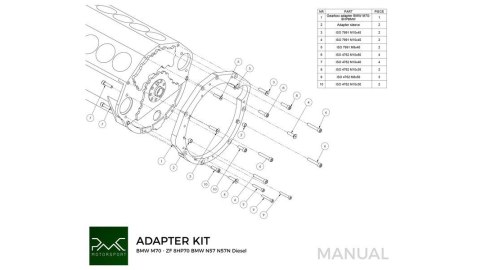 Adapter BMW V12 M70 - BMW ZF 8HP 8HP75 8HP70 8HP50