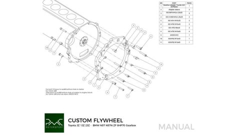 Adapter Supra JZA70 JZA80 MKIII MKIV - BMW ZF 8HP 8HP70 8HP50