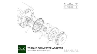 Adapter konwertera BMW ZF 8HP 8HP70 8HP50 - Toyota Lexus V8 UZ 1UZ 3UZ