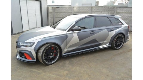 Dokładka Audi RS6 C7 Progi Gloss Black