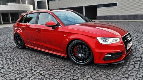 Dokładka Audi A3 8V Progi Gloss Black